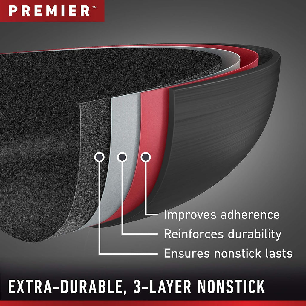 1.5-Quart Hard-Anodized Nonstick Sauce Pan with Cover Black R311303