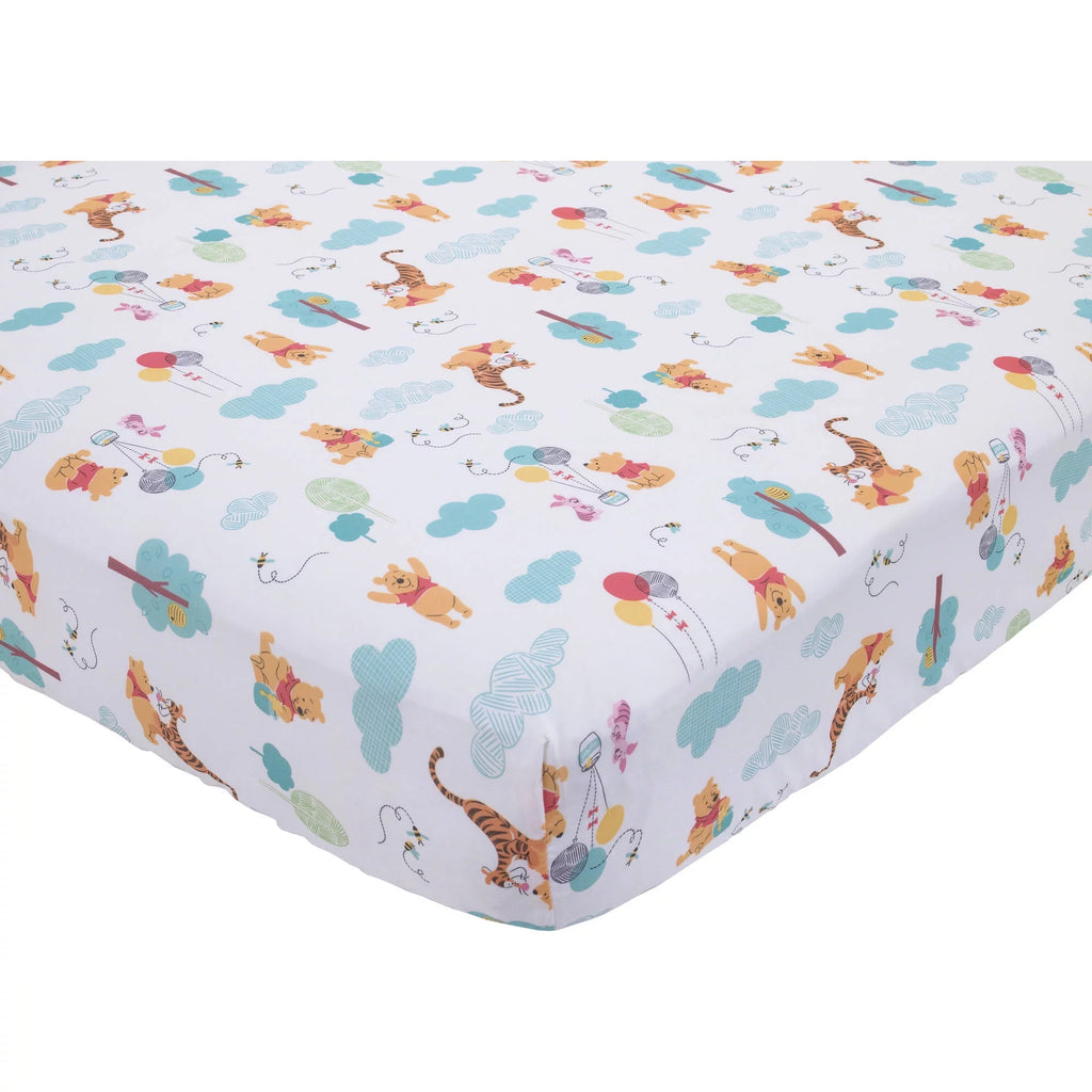 4-Piece Crib Bedding Set, Gray, Red, Blue R460