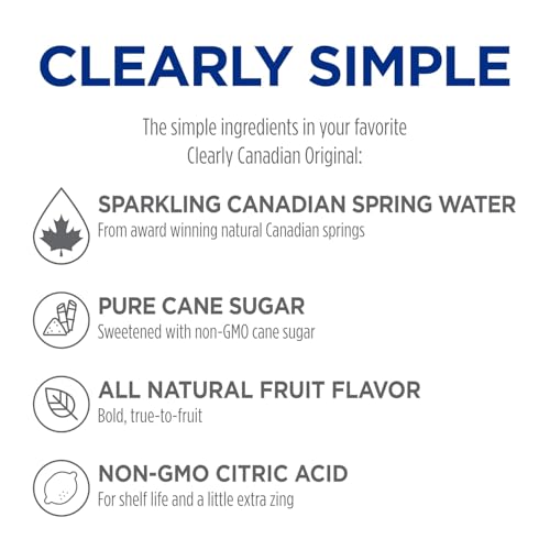 Clearly Canadian Mountain Blackberry Sparkling Water, 24-Pack P269