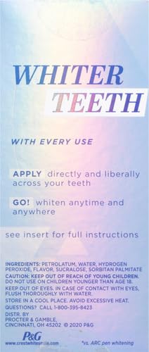 Whitening Emulsions Leave-on Teeth Whitening Gel Kit with Built-in Applicator, 0.35 oz (10g), Twin Value Pack S269