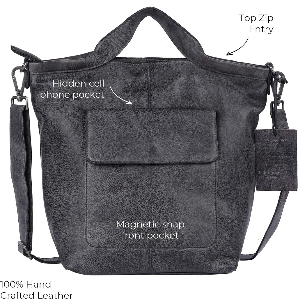 Cognac Leather Tote Bag L307994