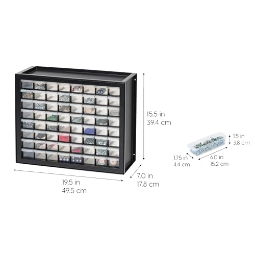 44-Drawer Black Hardware Storage Cabinet P489391