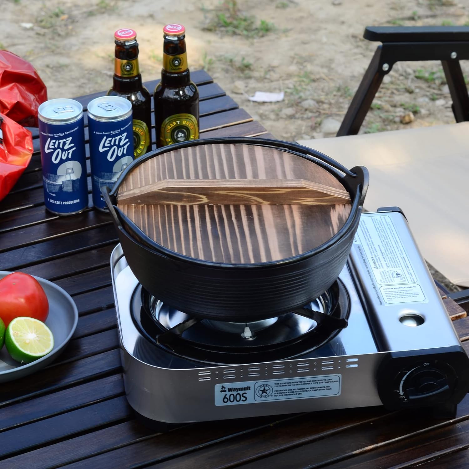 Portable Butane Stove Single Burner with Carrying Case J781993