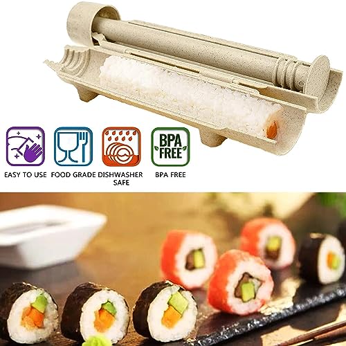Sushi Maker with Sushi Bazooka Food Grade Plastic Sushi Roller Mold V29231