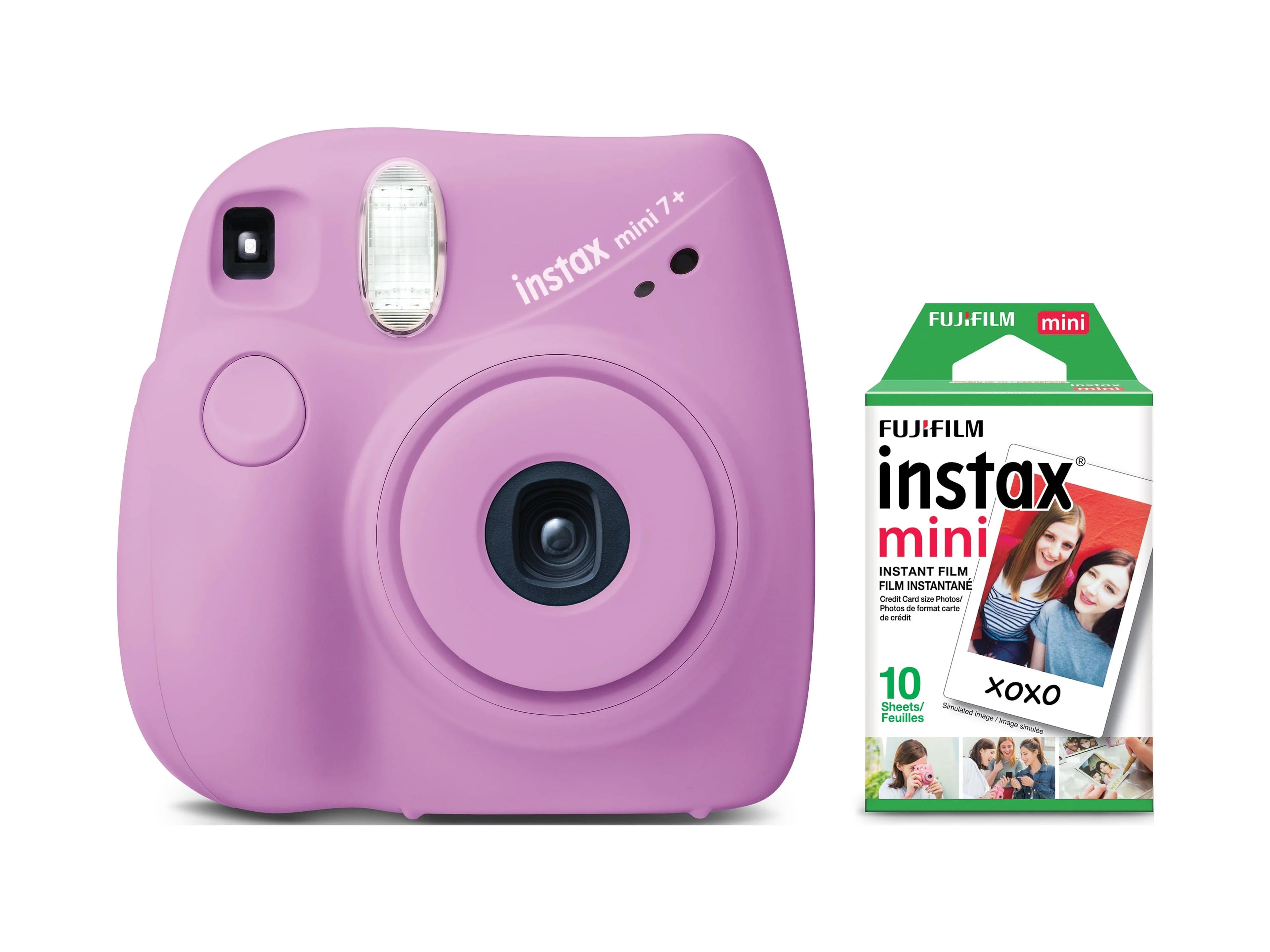 Lavender INSTAX Mini 7+ Camera with 10-pack Mini Film N632