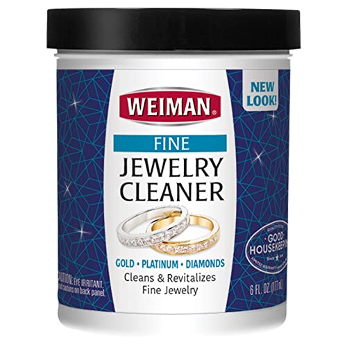 Fine Jewelry Cleaner Liquid with Cleaning Brush, 6 Oz O212056