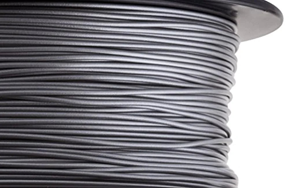 Silver PLA 3D Printer Filament, 1.75 mm, 1 kg Spool M41469