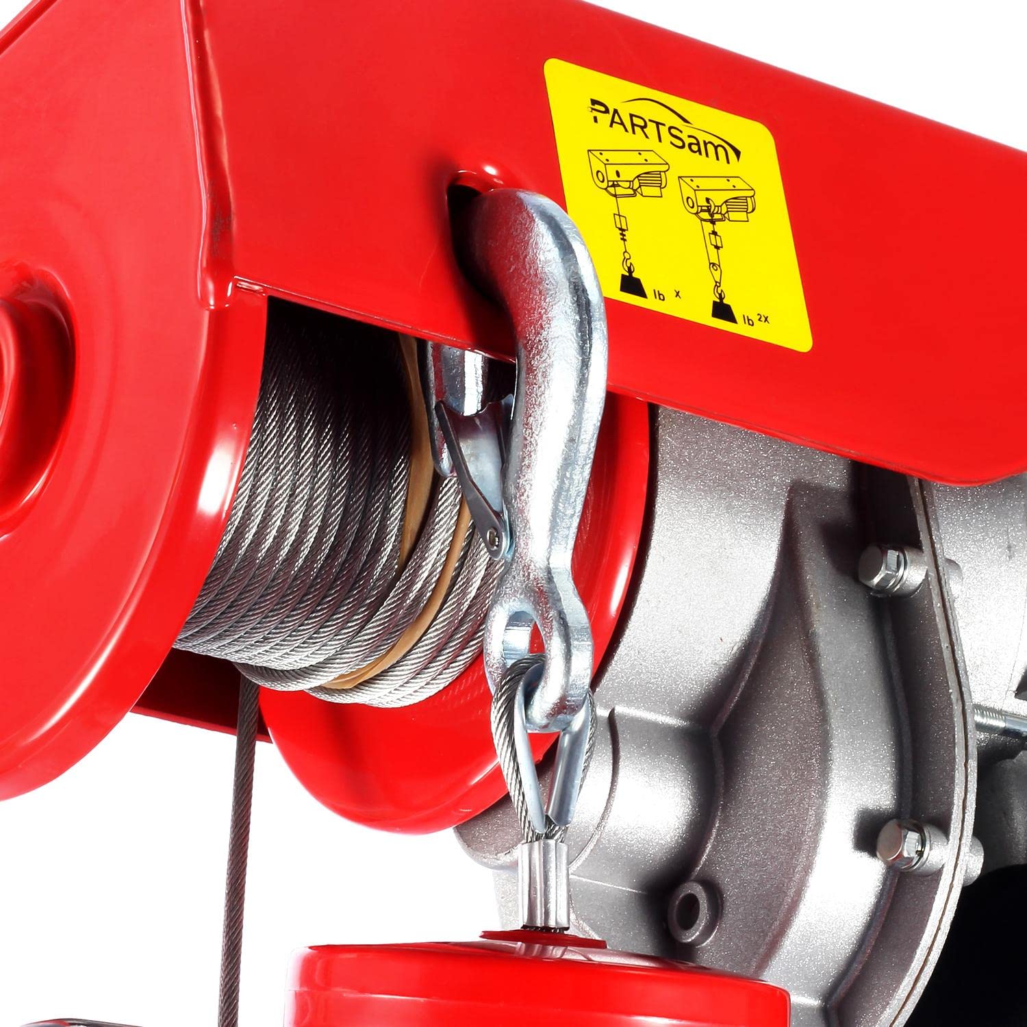 440lbs Automatic Electric Cable Hoist with Wireless Remote Control 120V Overhead Winch, 38ft Lifting Height F940828