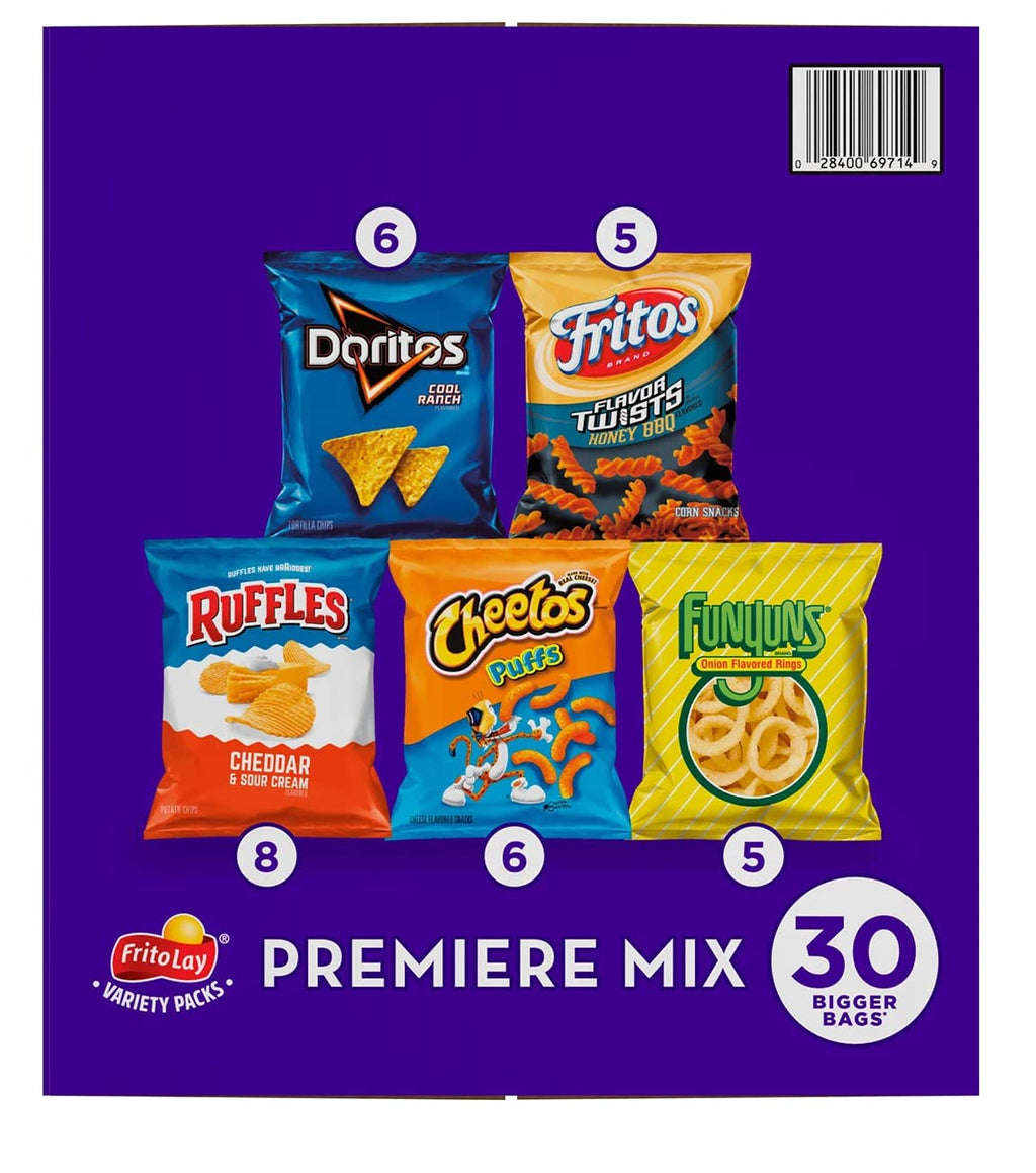 30 pk. Variety Pack Chips U8510