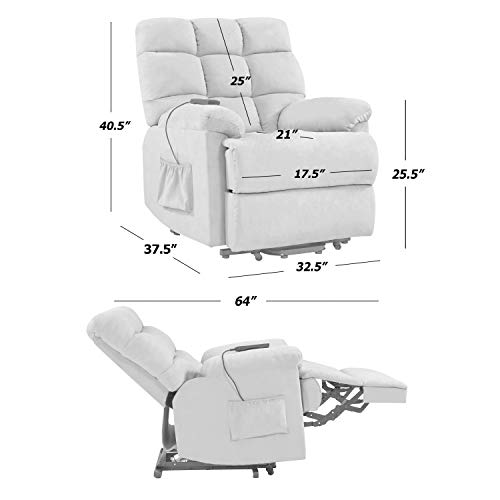 Khaki Lift Recliner B6244
