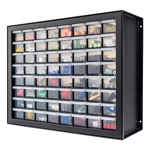 44-Drawer Black Hardware Storage Cabinet P489391
