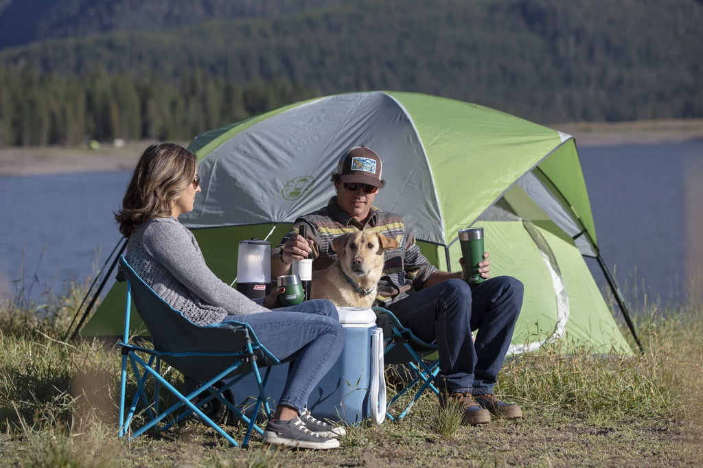 4-Person Dome Camping Tent, Green R911967