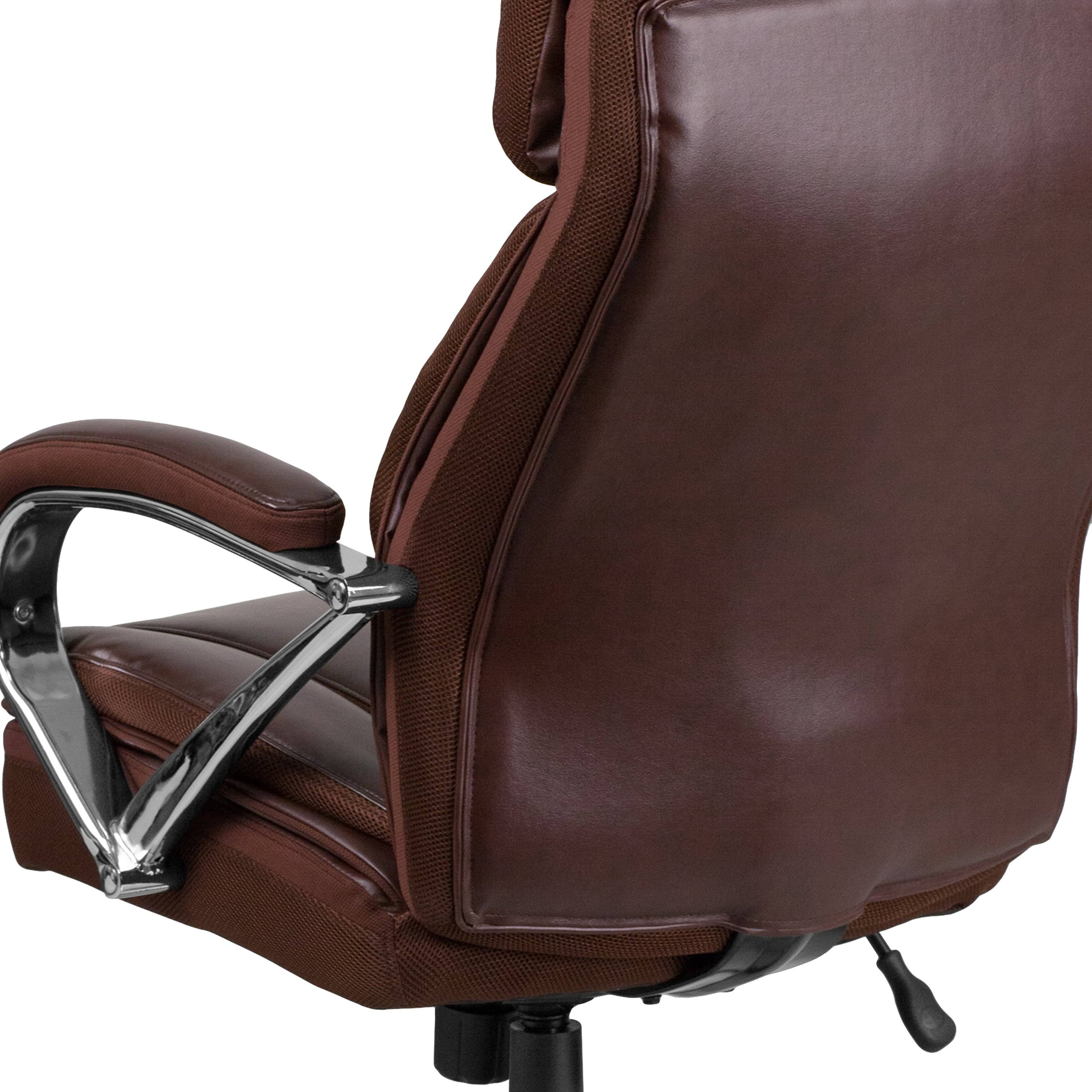 Brown Leather Executive Swivel Office Chair C475