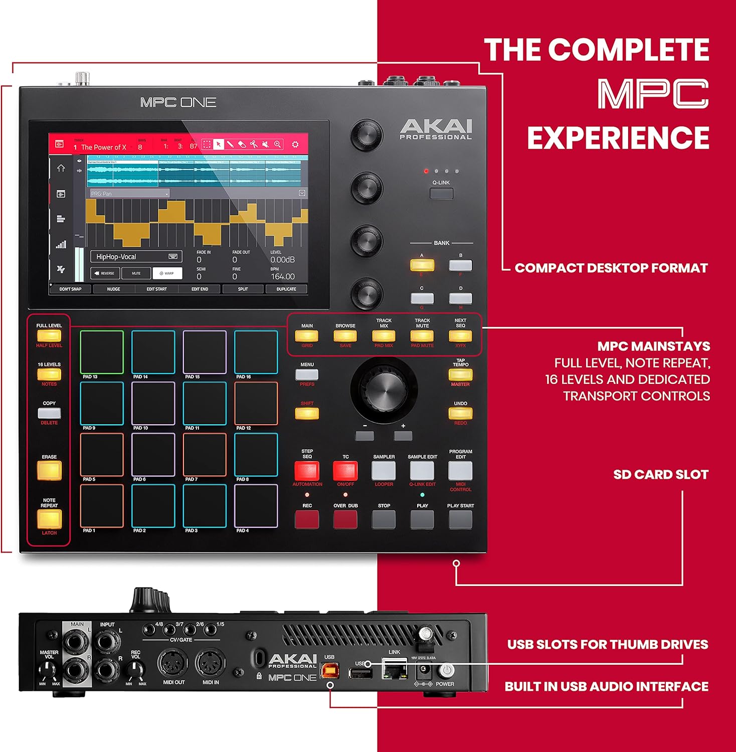 Drum Machine, Sampler & MIDI Controller with Beat Pads U985