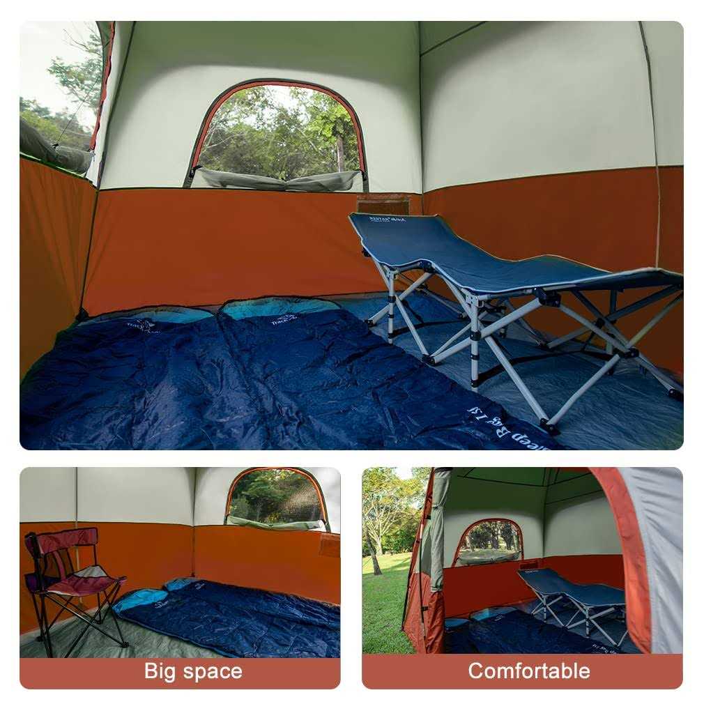 6-Person Waterproof Windproof Family Tent U686621