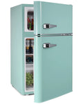 Green 3.2 Cu ft Compact Mini Refrigerator with Separate Freezer Q4858