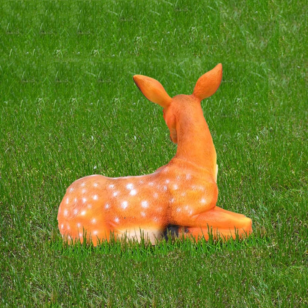 Sika Deer Animal Sculpture Lawn Statue L28715