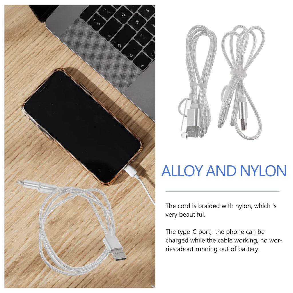 2 Pcs Phone Car Charger Cord Cables Data Line B713