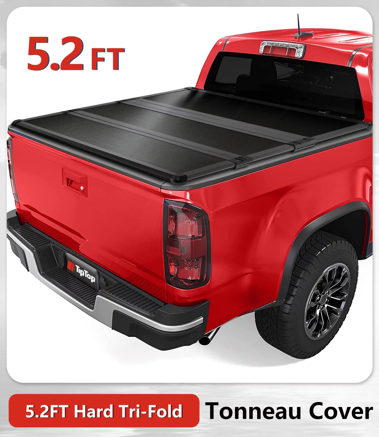 Tri-Fold Hard Tonneau Cover Truck Bed FRP E60032