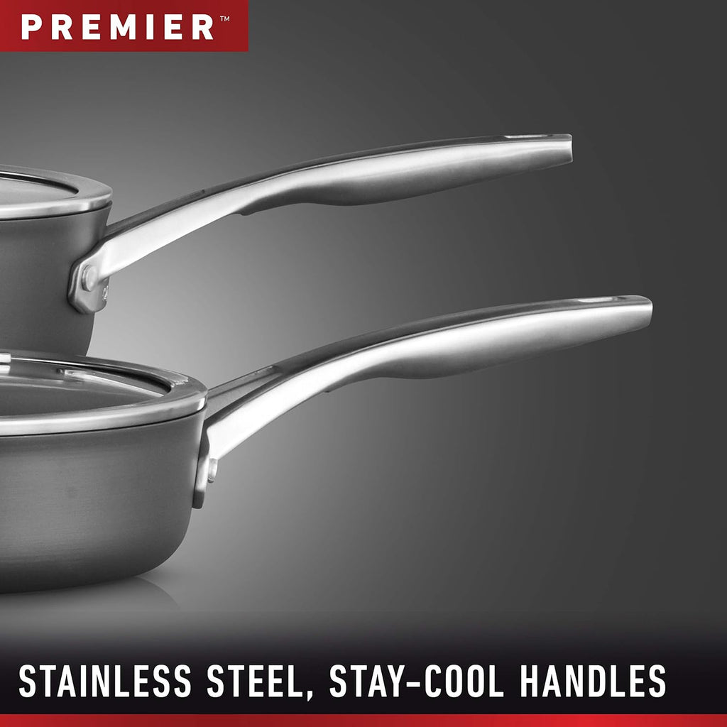 1.5-Quart Hard-Anodized Nonstick Sauce Pan with Cover Black R311303