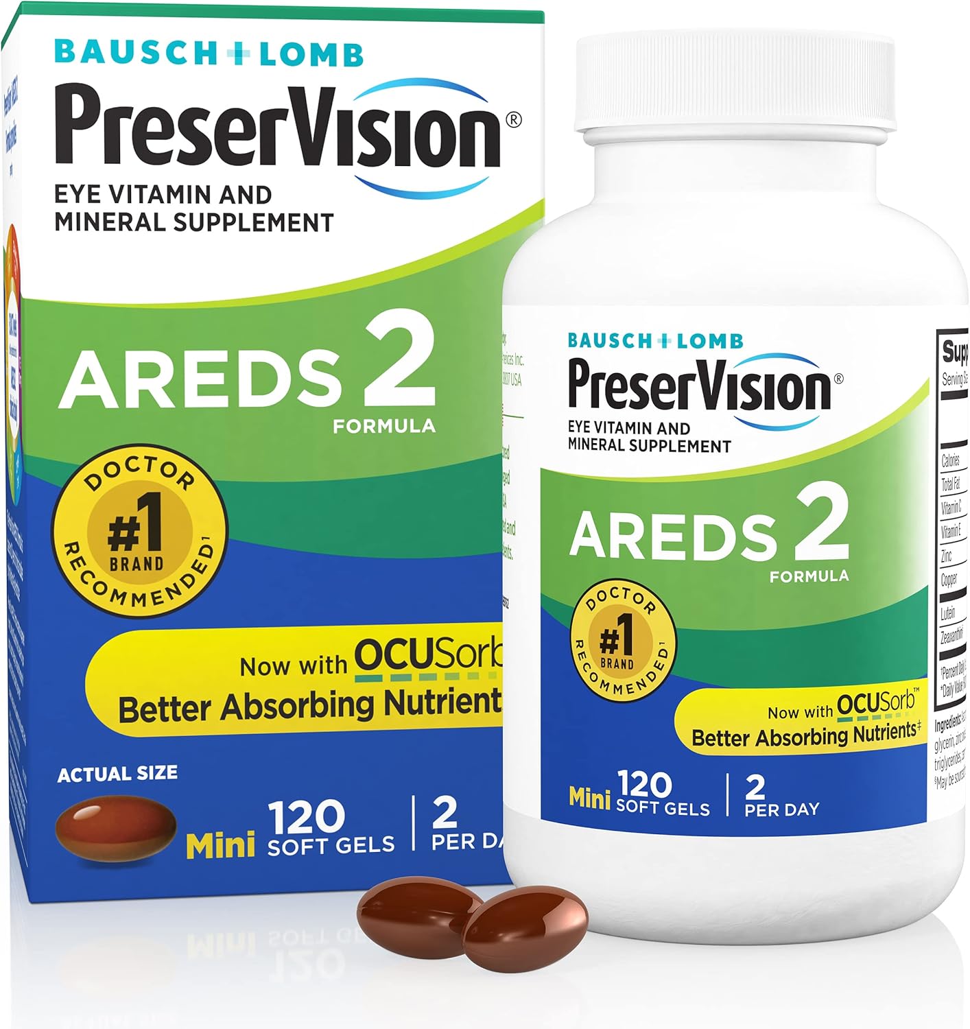 210 Softgels Eye Vitamin & Mineral Supplement G3396