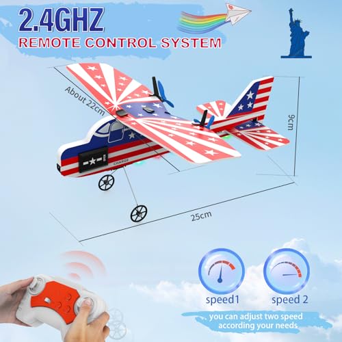 2.4GHZ Remote Control Airplane with Lights R517739