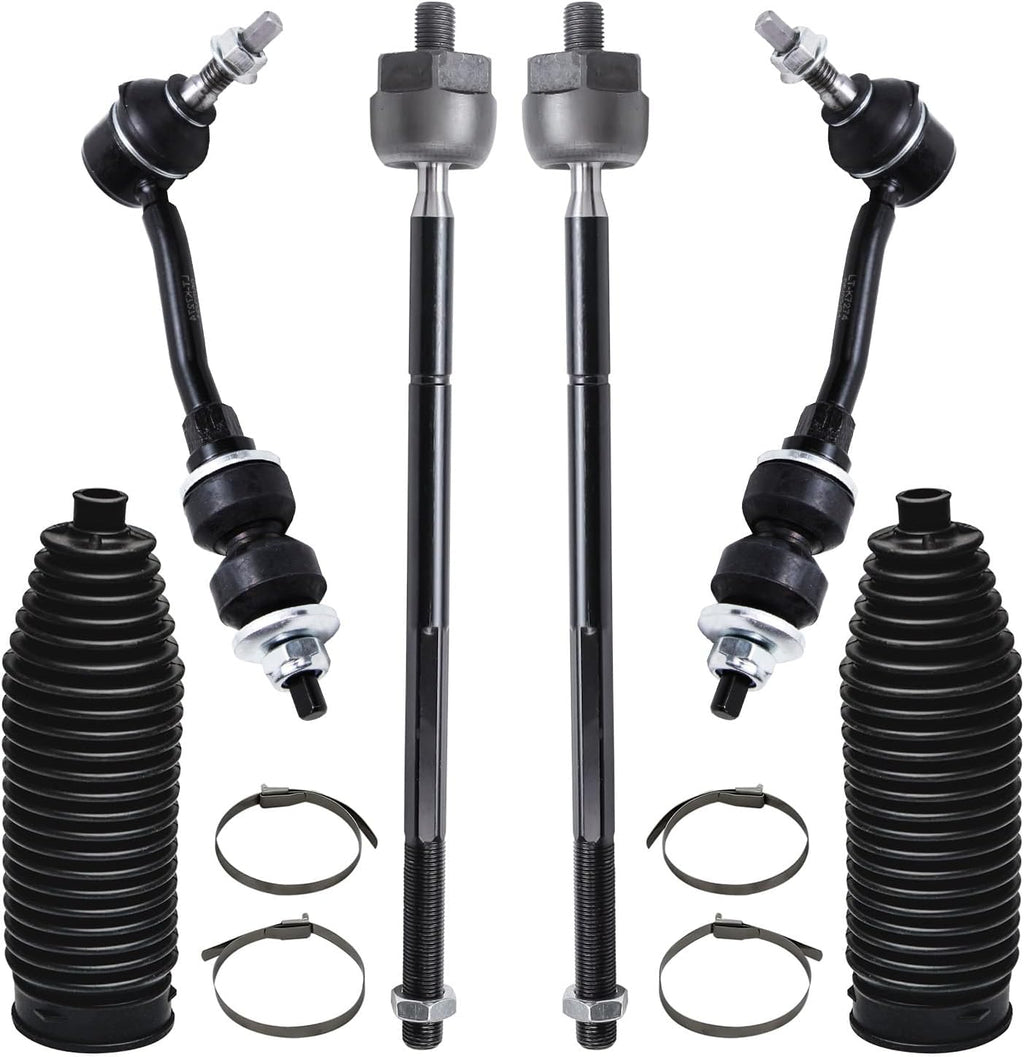 2WD Front 12pc Suspension Kit with Tie Rod Ends Sway Bars Ball Joints Boots I1389