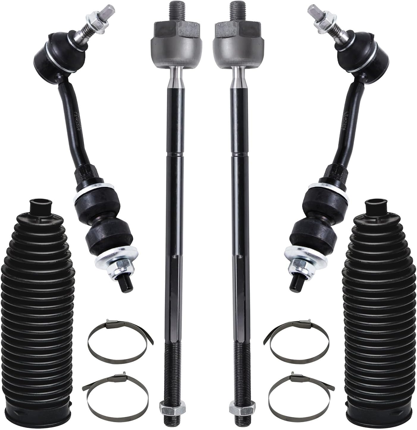 2WD Front 12pc Suspension Kit with Tie Rod Ends Sway Bars Ball Joints Boots I1389