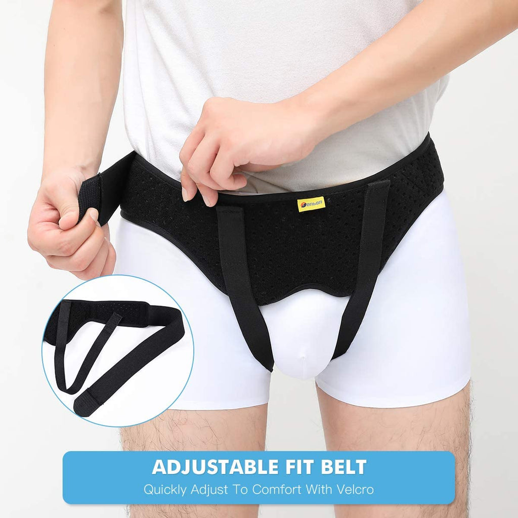 Hernia Belt Truss with 2 Removable Compression Pads D6097