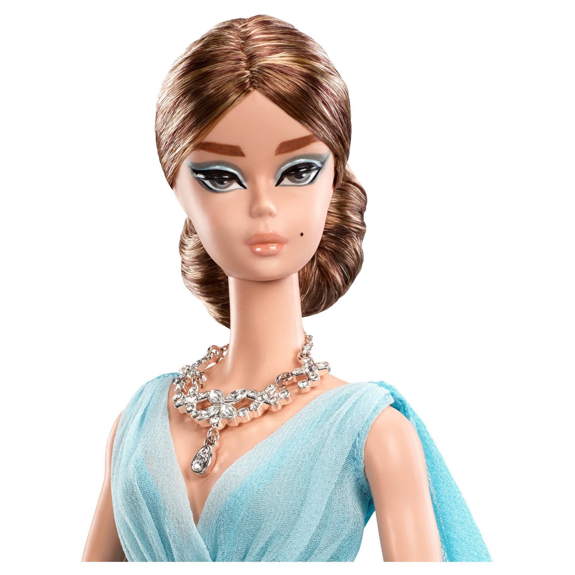 Blue Chiffon Ball Gown Doll Y4226