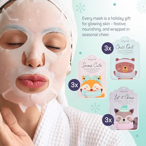 12 Pack Christmas Face Mask Bundle K402154