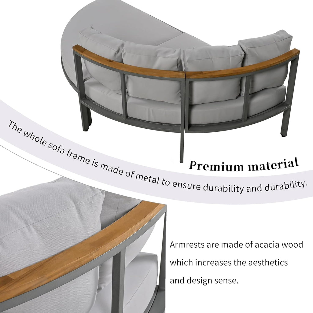 Grey Lounge Sofa Bed G1355
