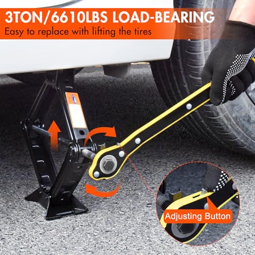 3 Ton Scissor Jack with Lug Wrench I248