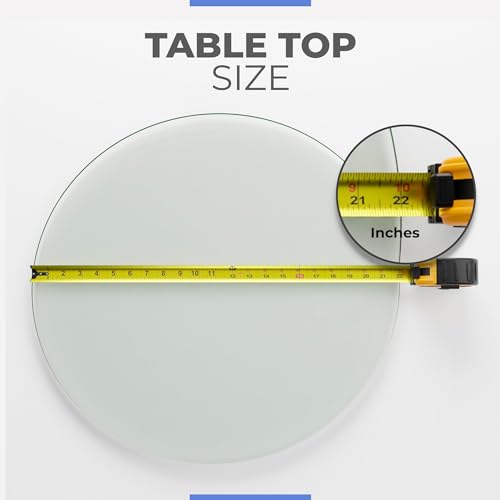 39" Round Glass Table Top 1/2" Thick Tempered Beveled Edge Q645