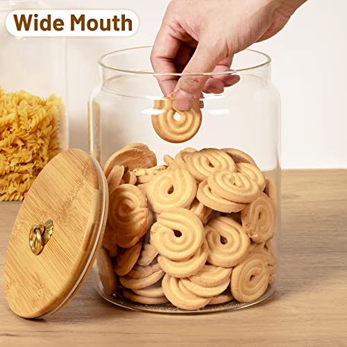 1 Gallon Glass Food Storage Jars with Bamboo Lids Z819205