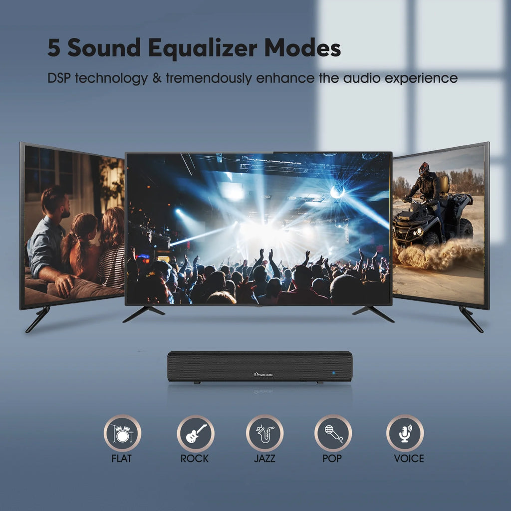 16-Inch 50W Soundbar with Bluetooth 5.0 and Subwoofer H724930