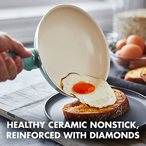 Turquoise 10 inch Ceramic Nonstick Frying Pan Z314