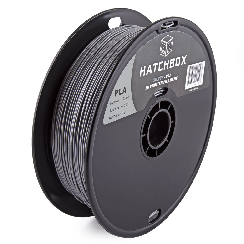 Silver PLA 3D Printer Filament, 1.75 mm, 1 kg Spool M41469