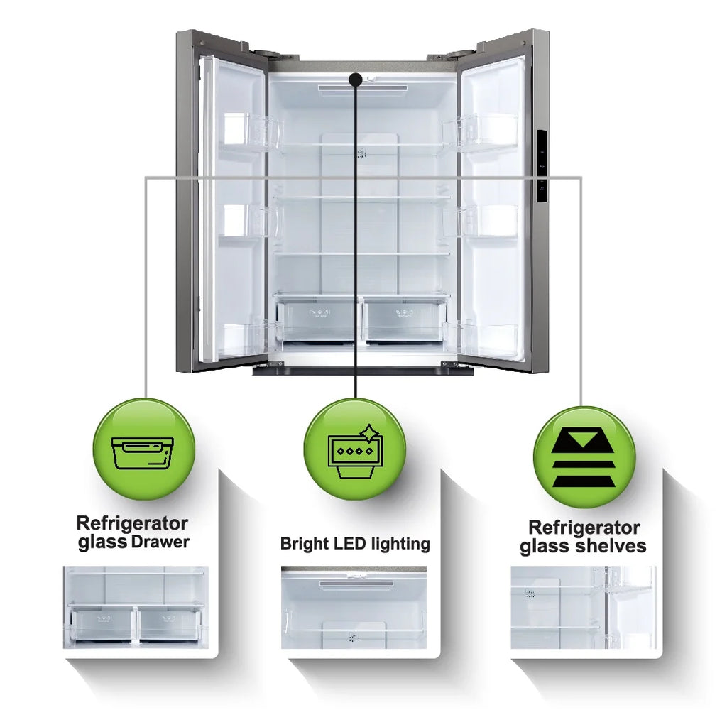 17.7 Cu. Ft. French Door Refrigerator, Platinum Silver Q7861