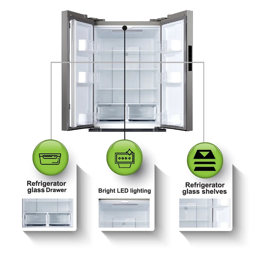 17.7 Cu. Ft. French Door Refrigerator, Platinum Silver Q7861
