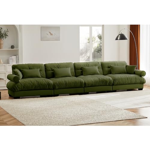 130" Modular Sectional Sofa with Movable Ottoman Q88443