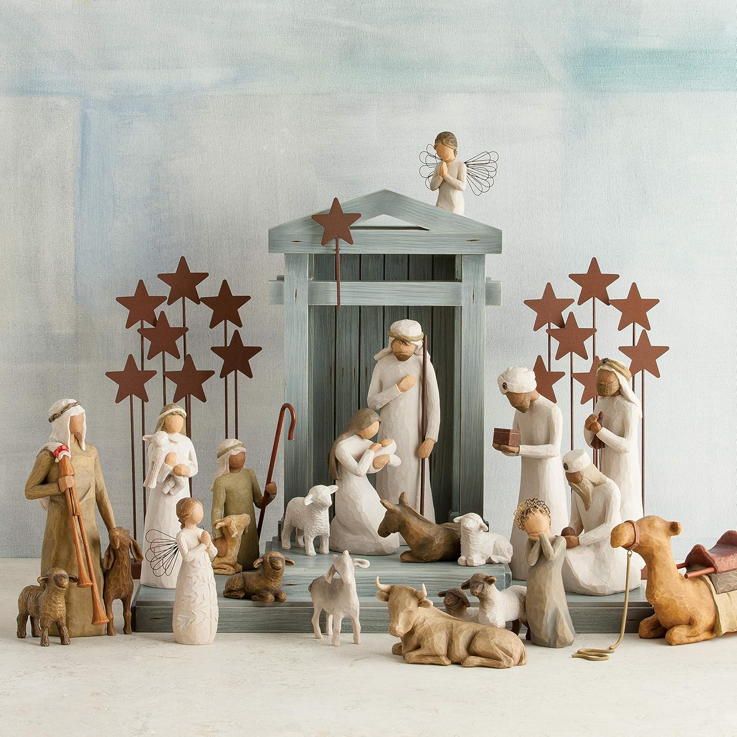 Hand-painted nativity backdrop Q42543