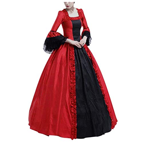 Patchwork Lace Flare Sleeve Maxi Dresses I2351