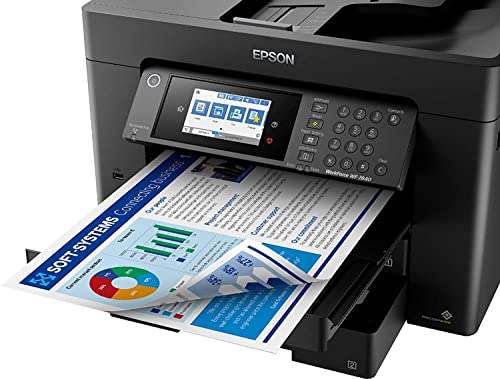 Wireless All-in-One Inkjet Printer with Auto Duplex, Copy Scan Fax, Two 250-Sheet Trays, 50-Sheet ADF U57073