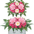 Light blue Artificial Cemetery Flower Saddle O73333