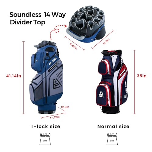 14 Way Golf Cart Bag with Rain Cover B909