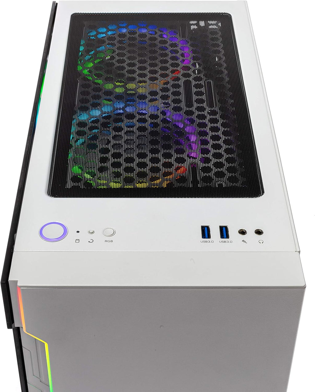 RYZEN 5 2600X 6-Core 3.6 GHz GTX 1660 6G 500GB SSD 16GB DDR4 3000MHz RGB Fans Windows 10 Home Gaming Desktop PC S72095