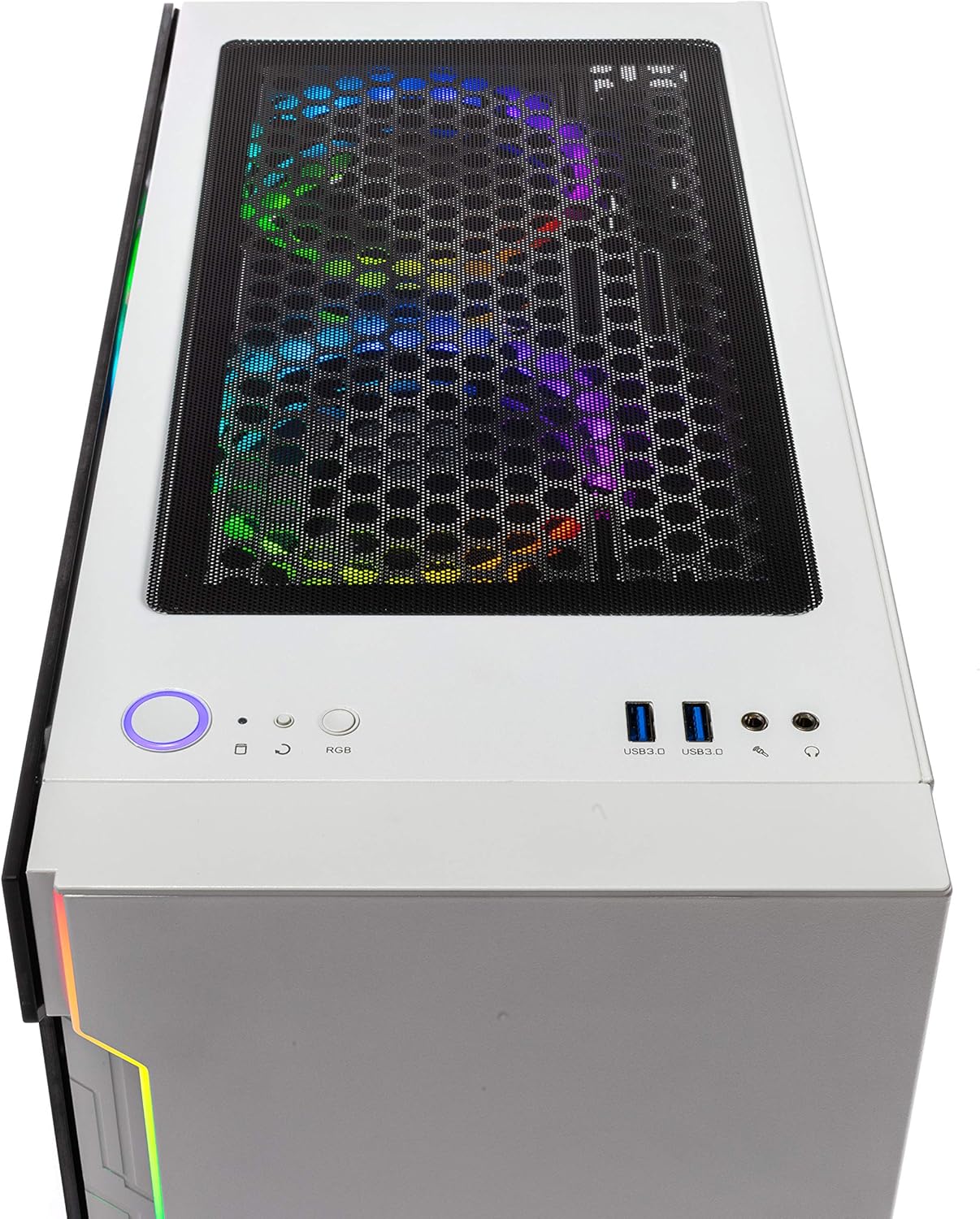 RYZEN 5 2600X 6-Core 3.6 GHz GTX 1660 6G 500GB SSD 16GB DDR4 3000MHz RGB Fans Windows 10 Home Gaming Desktop PC S72095