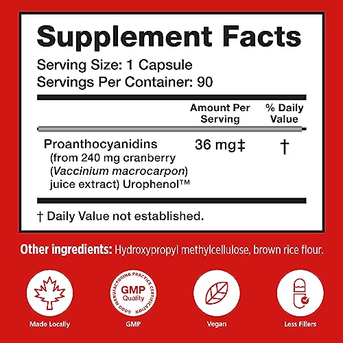 30 Vegi Capsules Cranberry Extract Pills A88472