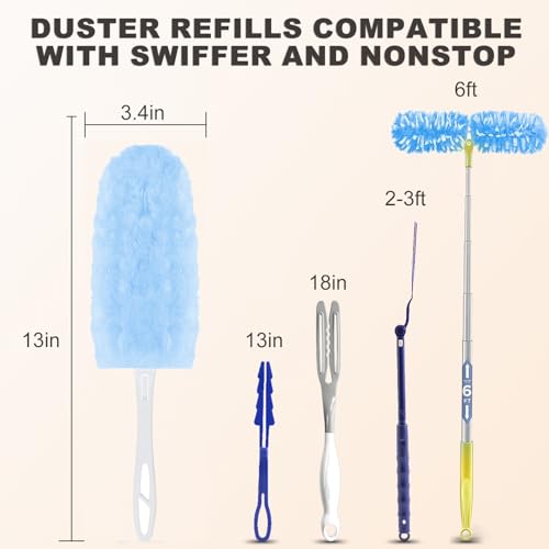 360 Dusters Refills Kit with 4X Microfibers and 1 Handle Q962503